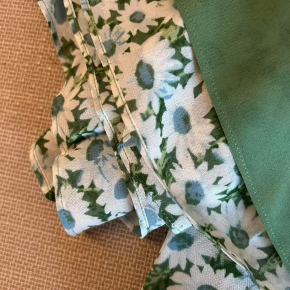 Reformation Mint Green Floral Midi Dress - Picture 12 of 13